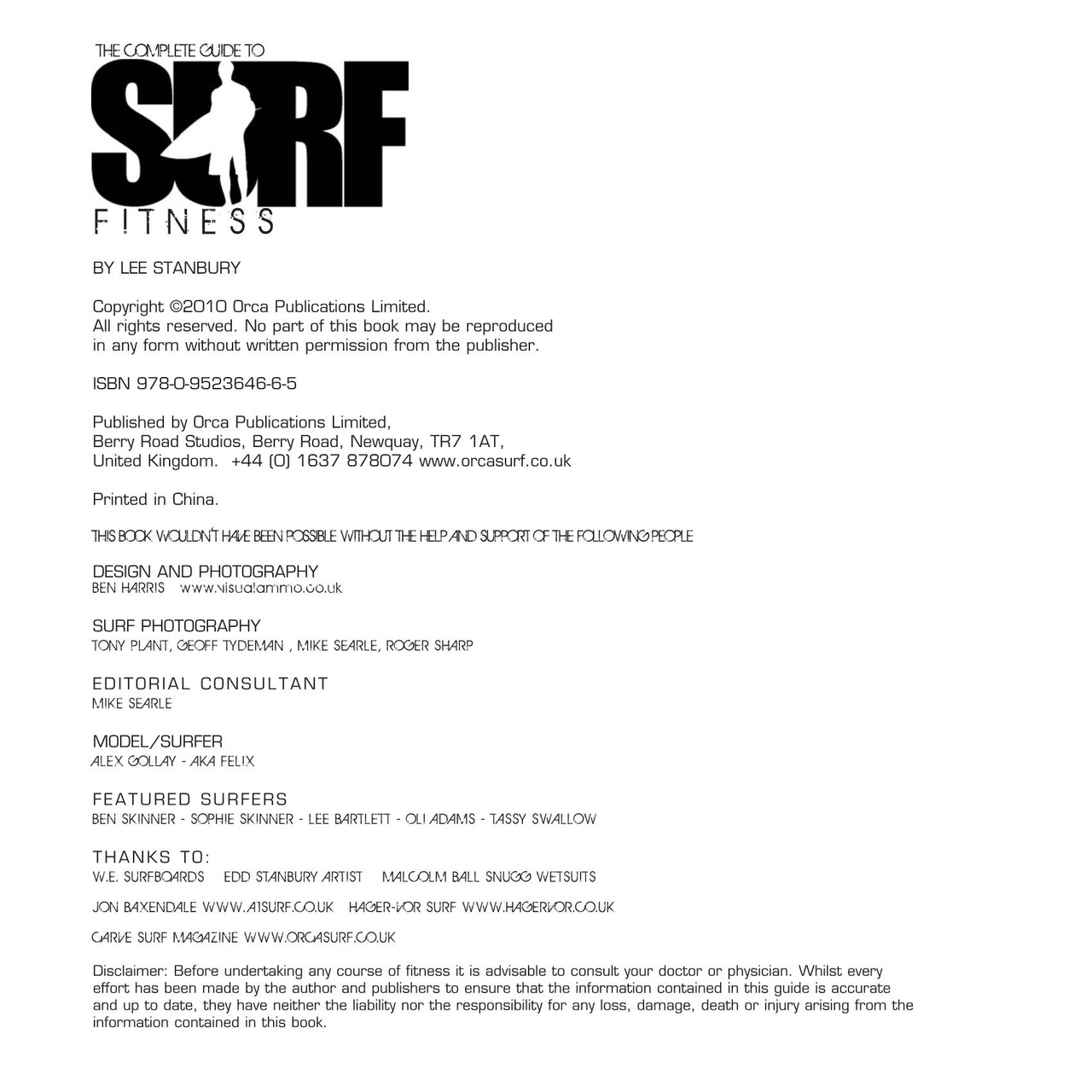 Surfing Books Complete Guide to Surf Fitness Back Issue