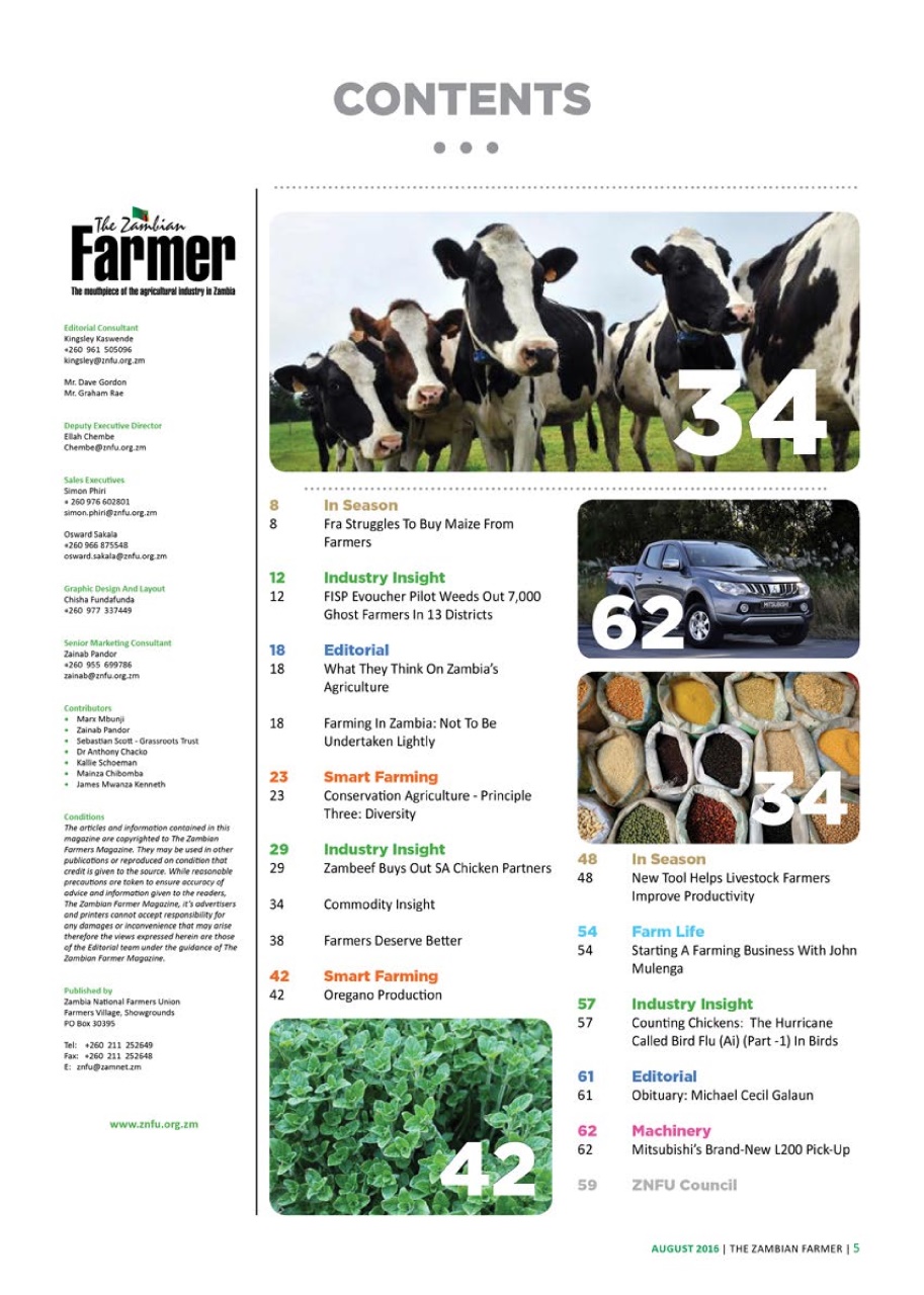 Zambian Farmer Magazine Subscriptions and August 2016 Issue Pocketmags