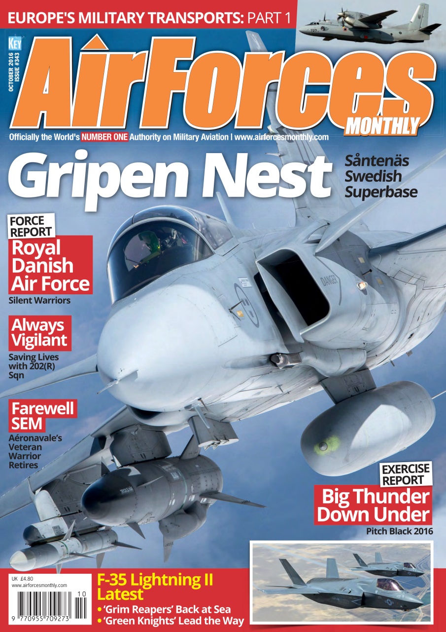 AirForces Monthly Magazine October 2016 Back Issue