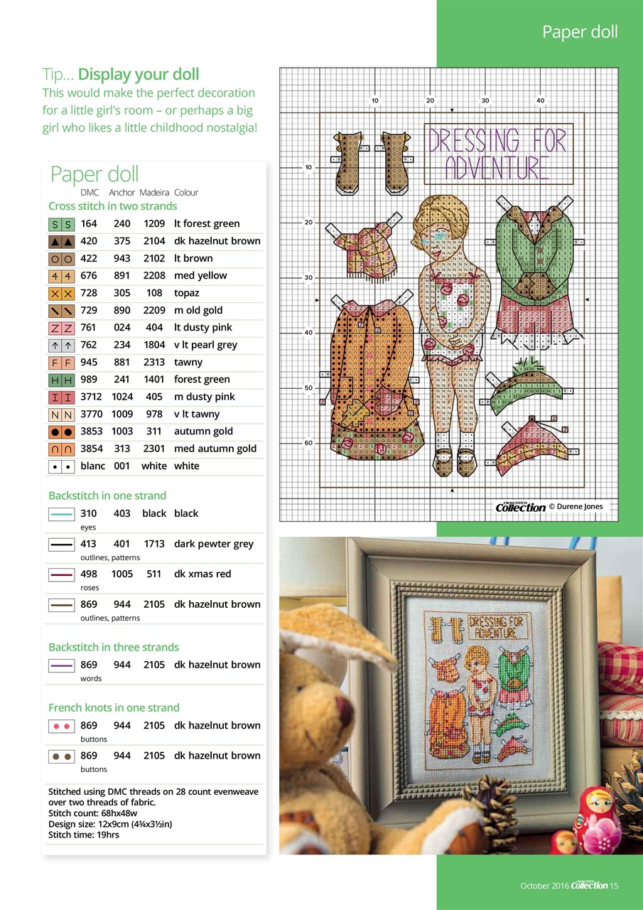 Cross Stitch Collection Magazine October 2016 Back Issue