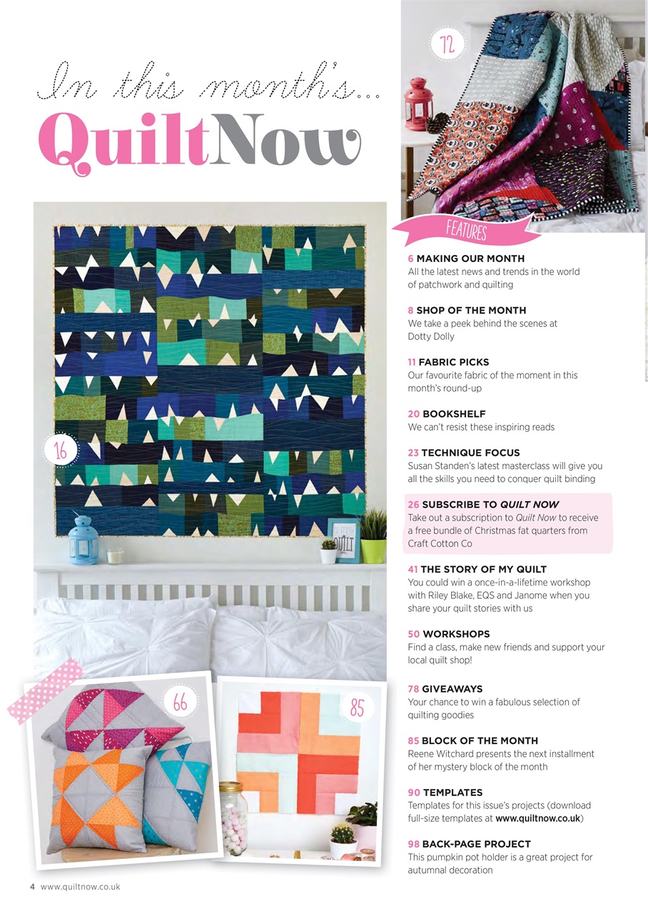 Quilt Now Magazine 28 Back Issue