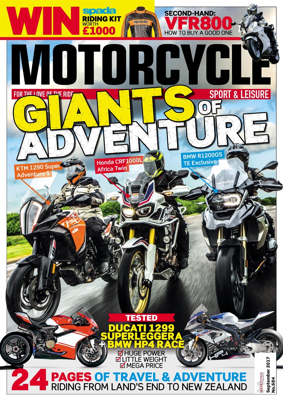 Motorcycle Sport & Leisure Magazine - September 2017 Back Issue