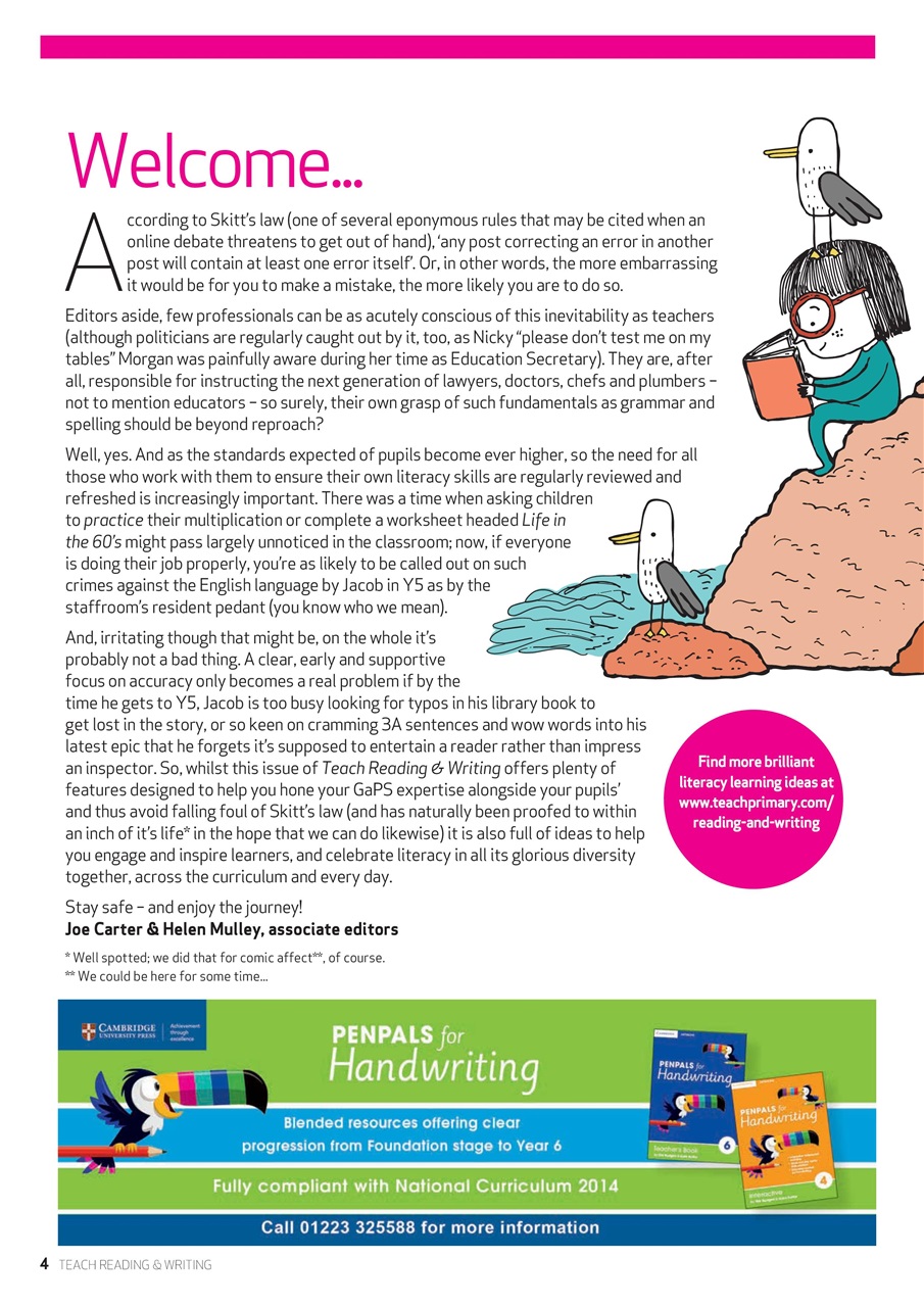Teach Primary Magazine Reading & Writing Special Issue