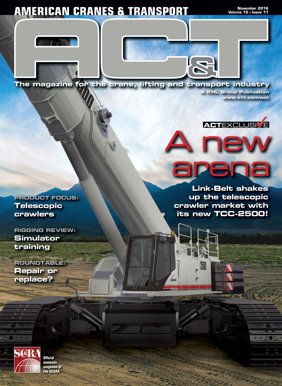 American Cranes & Transport Magazine November 2016 Back Issue