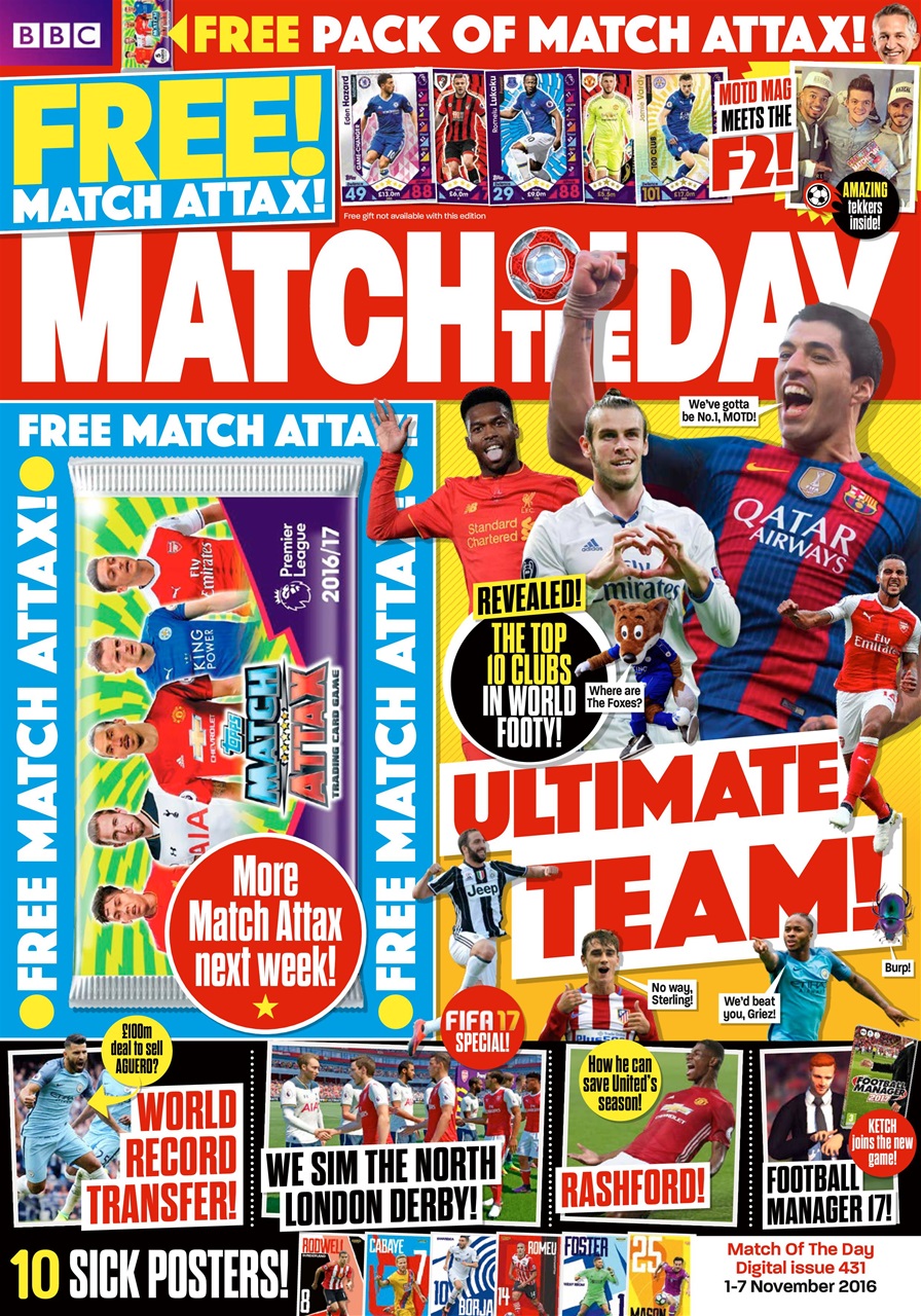 Match Of The Day Magazine Issue 431 Back Issue