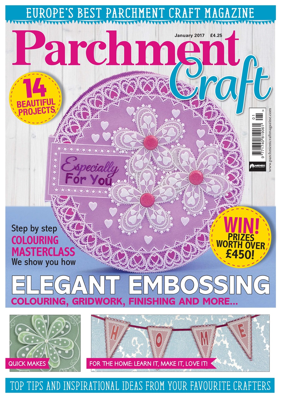 Parchment Craft Magazine January 2017 Subscriptions Pocketmags