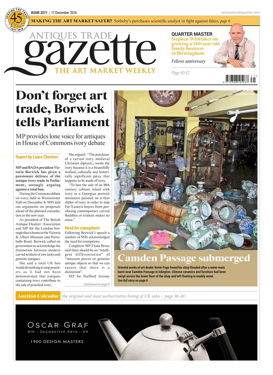 Antiques Trade Gazette Magazine 2271 Back Issue