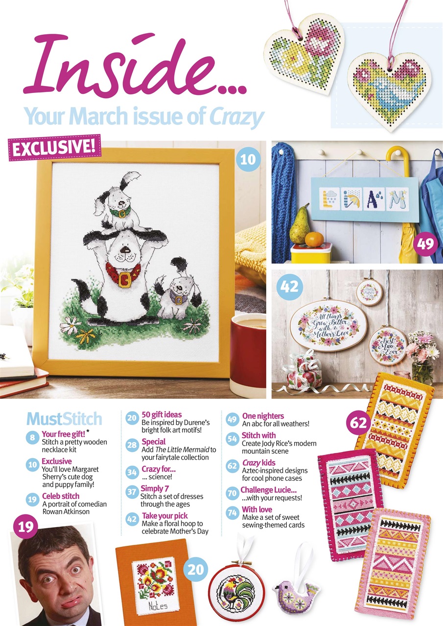 Cross Stitch Crazy Magazine March 2017 Back Issue