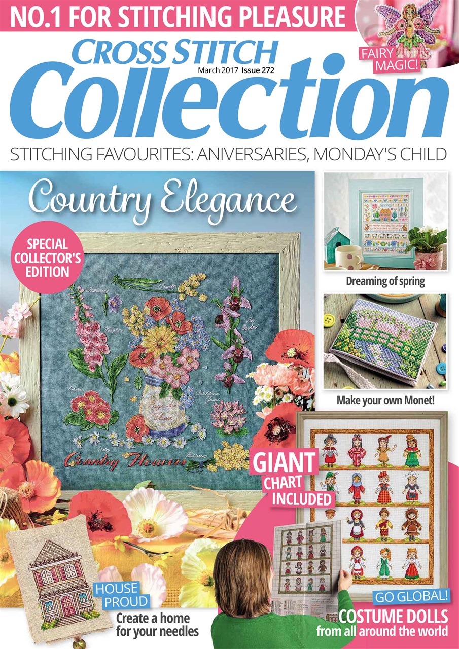 Cross Stitch Collection Magazine Subscriptions and March 2017 Issue