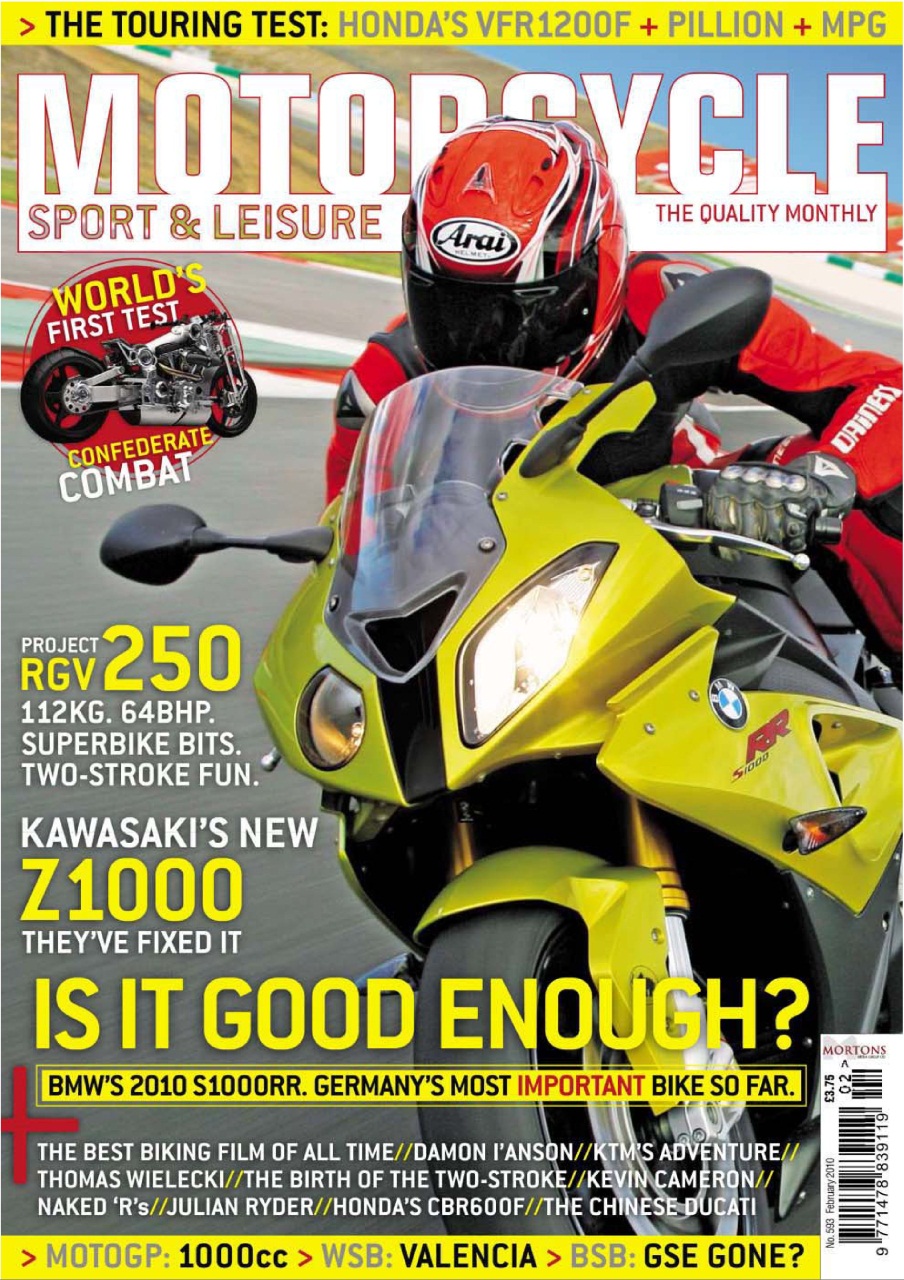 Motorcycle Sport & Leisure Magazine - February 2010 Back Issue