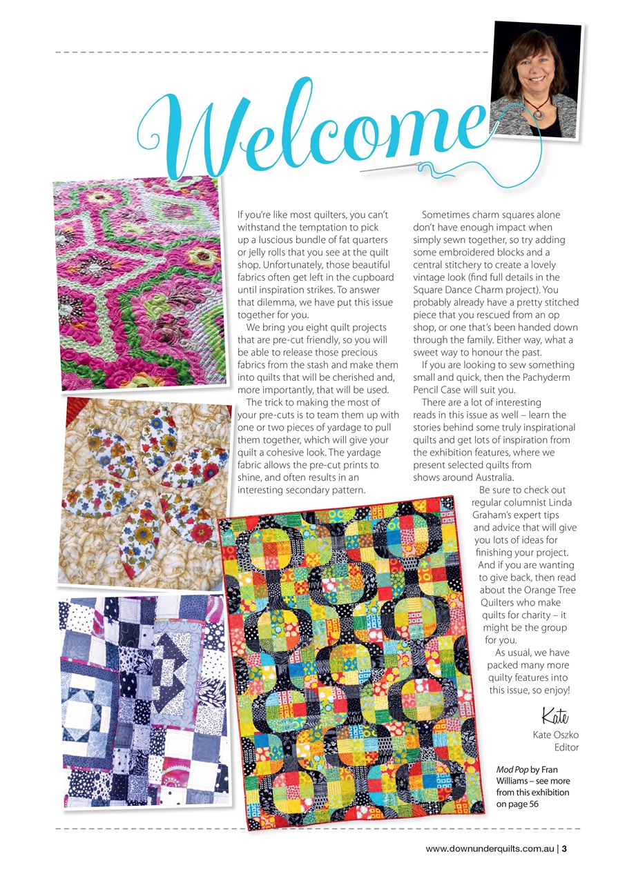 Down Under Quilts Magazine 178 Back Issue