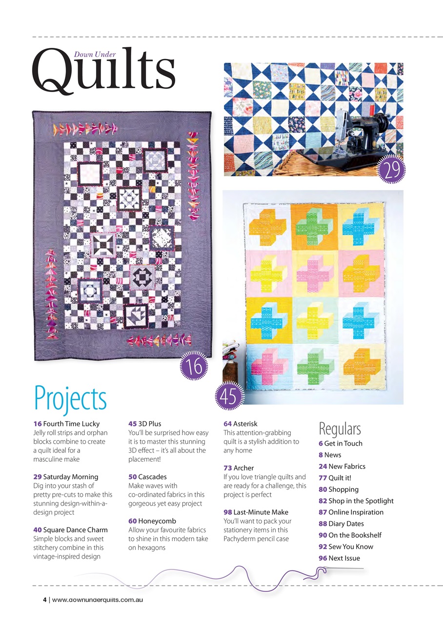 Down Under Quilts Magazine 178 Back Issue