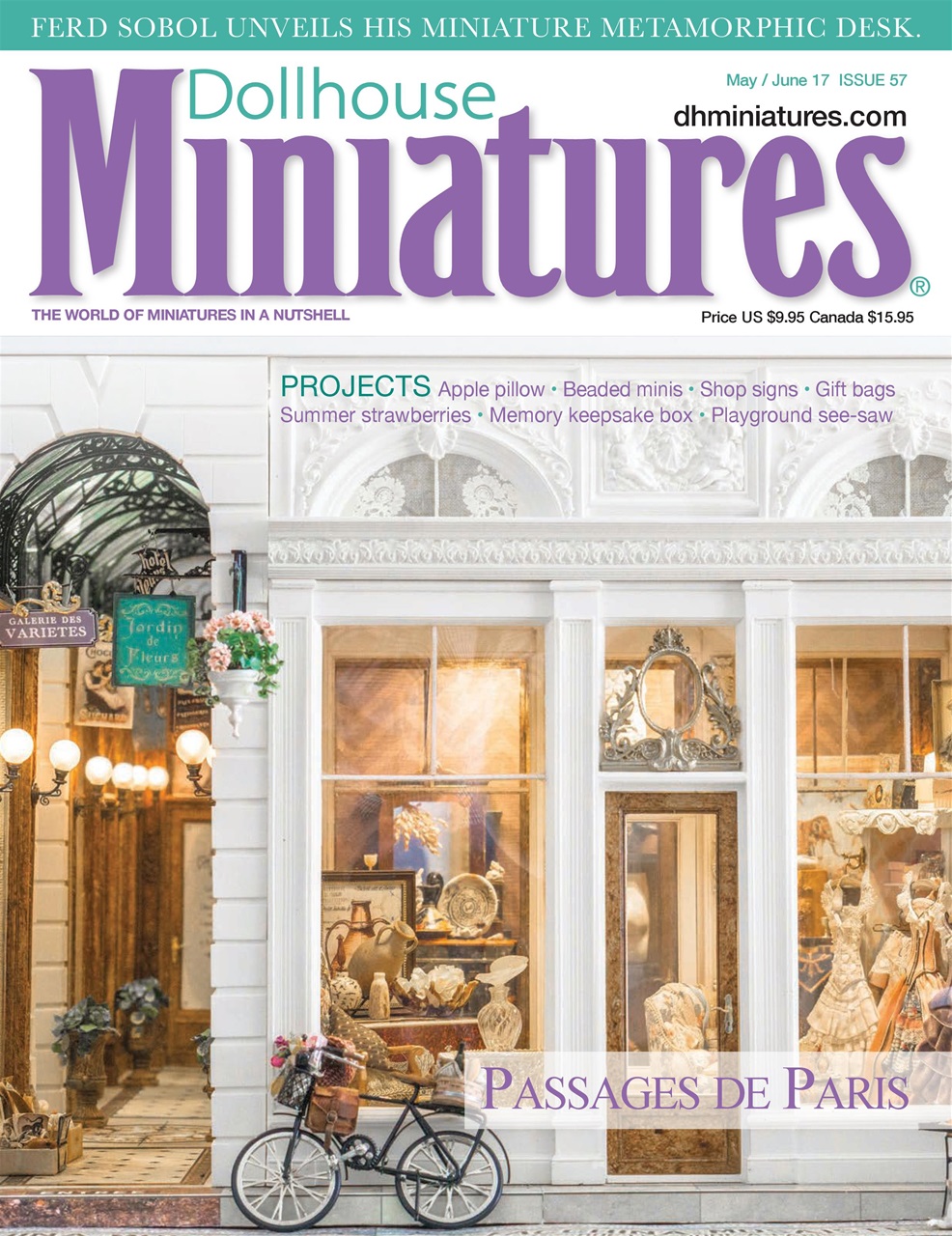 Dollhouse Miniatures Magazine Issue 57 Back Issue