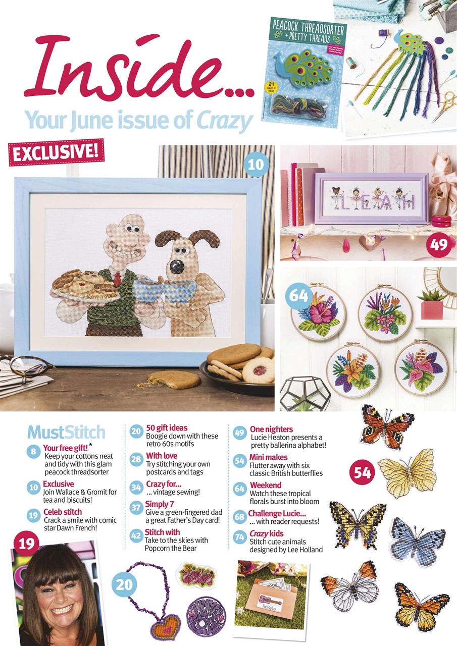 Cross Stitch Crazy Magazine June 2017 Back Issue