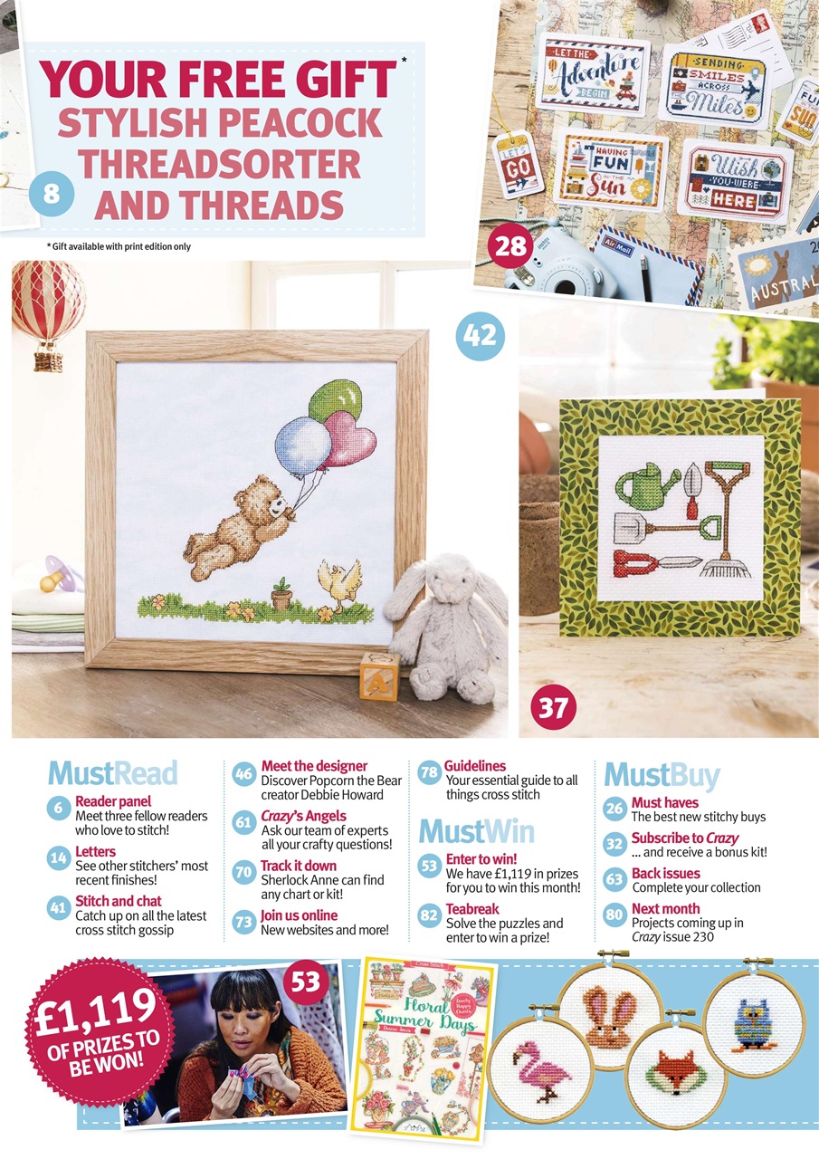Cross Stitch Crazy Magazine June 2017 Back Issue