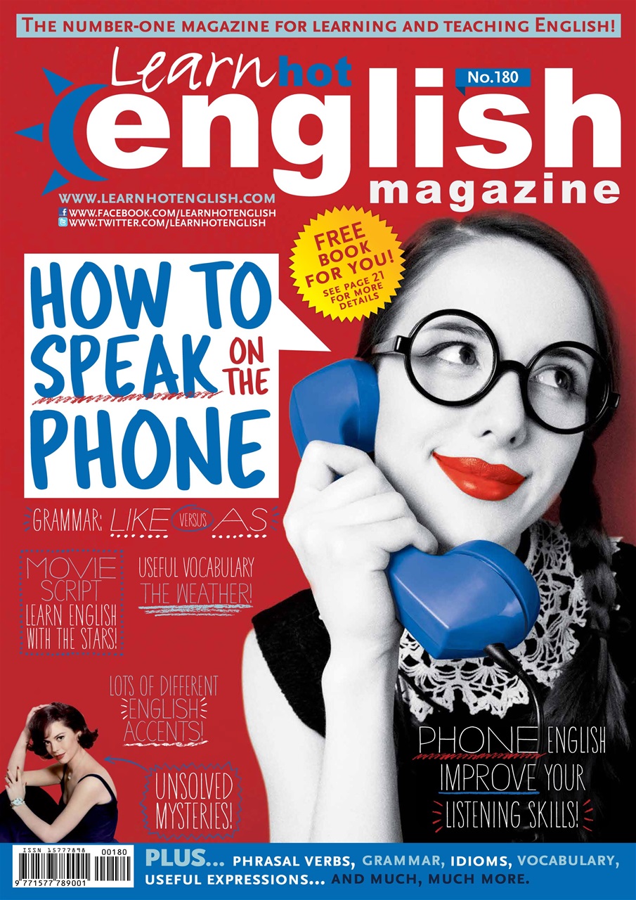 Learn Hot English Magazine 180 Back Issue