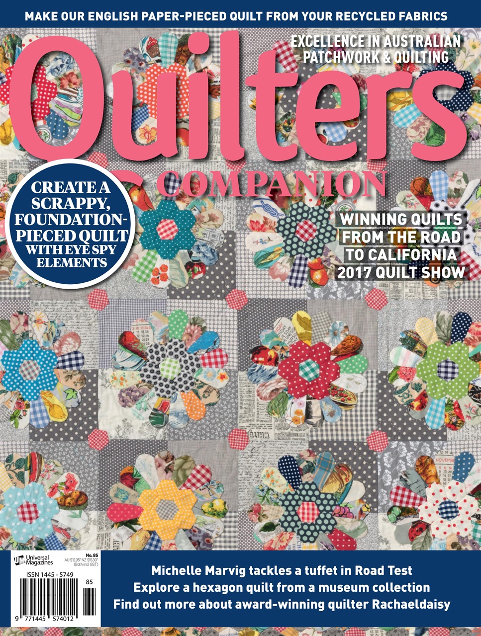 Quilters Companion Magazine Issue85 2017 Back Issue