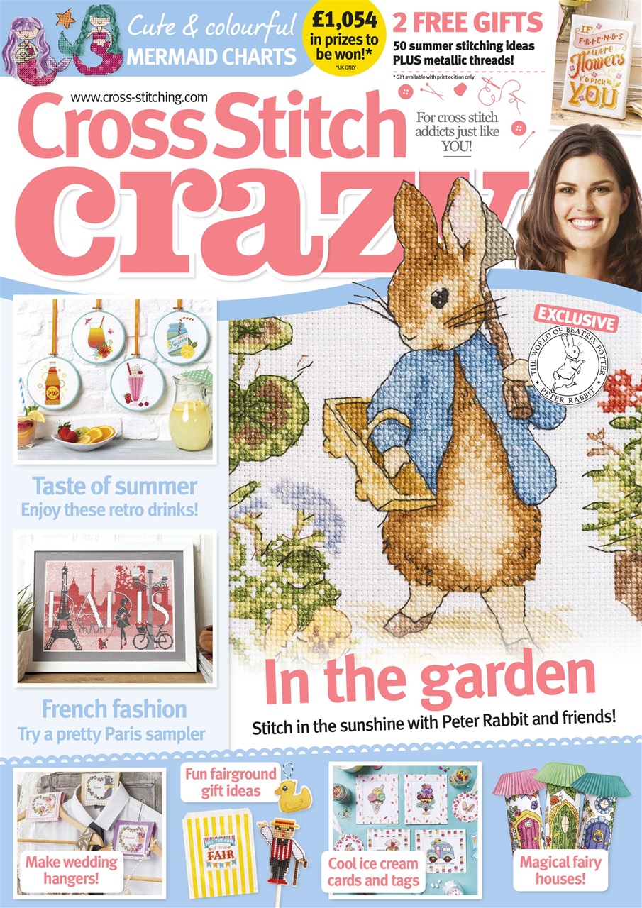 Cross Stitch Crazy Magazine August 2017 Back Issue