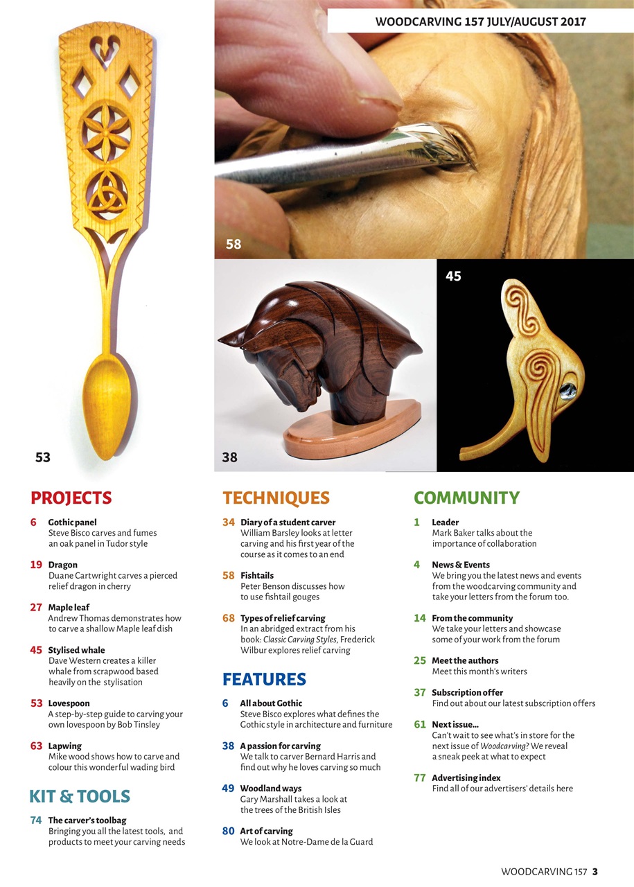 Woodcarving Magazine July August 2017 Subscriptions Pocketmags