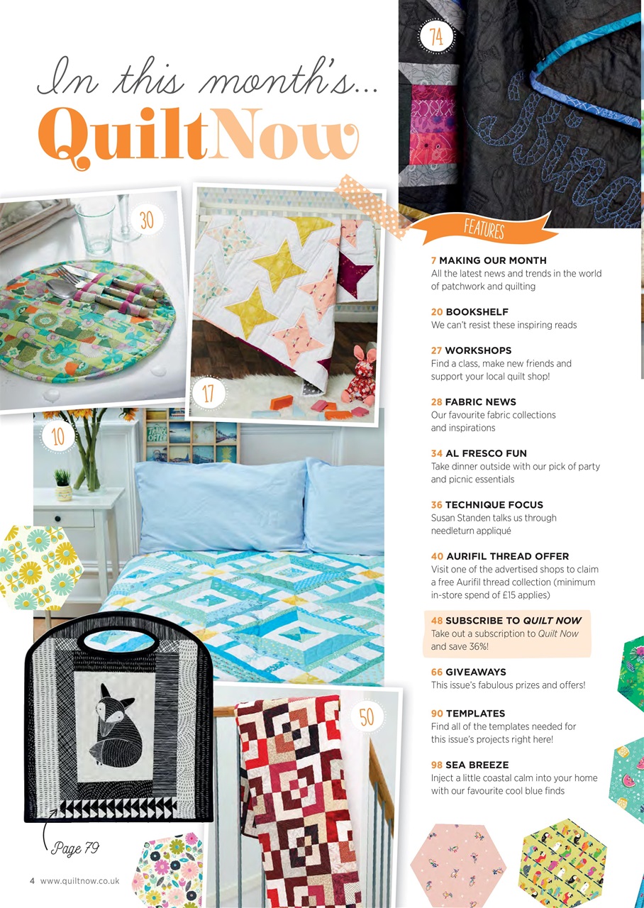 Quilt Now Magazine Issue 39 Back Issue