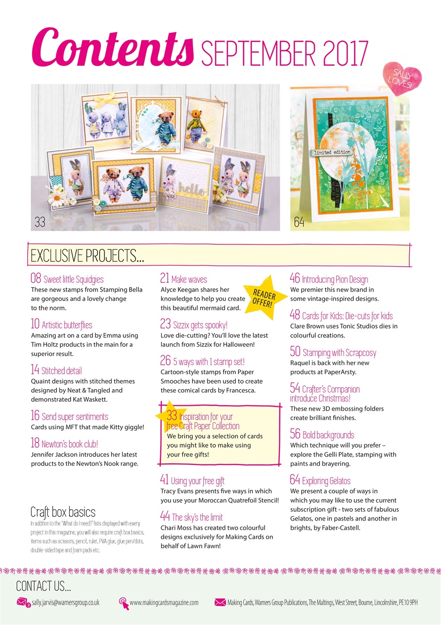 Making Cards & Papercraft Magazine September 2017 Subscriptions