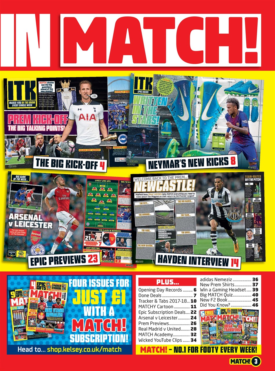 Match Magazine 08 August 2017 Back Issue