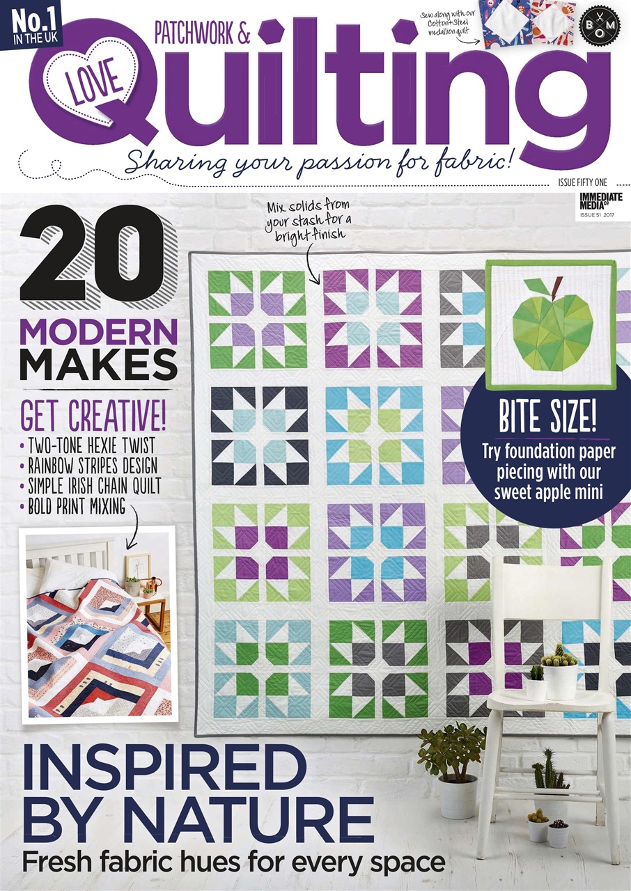 Love Patchwork & Quilting Magazine Issue 51 Back Issue