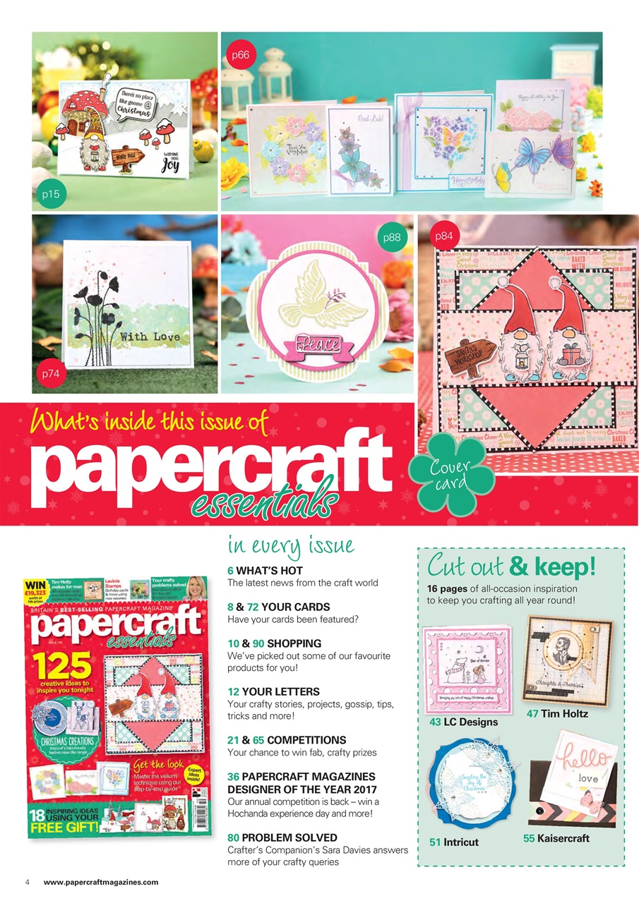 Papercraft Essentials Magazine Issue 150 Back Issue