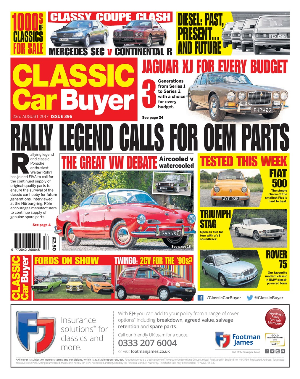 Classic Car Buyer Magazine - 23 August 2017 Back Issue