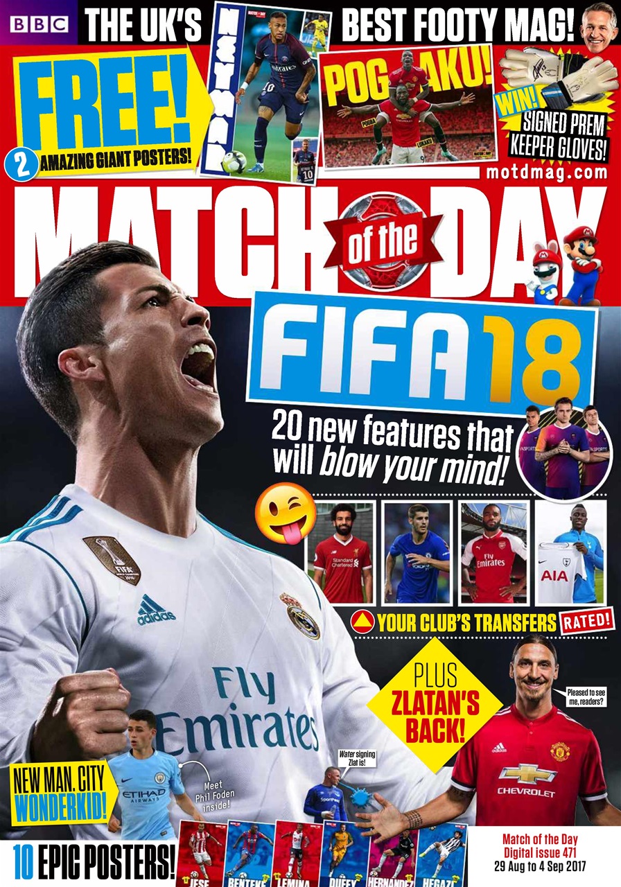 Match of the Day Magazine Issue 471 Edizione posteriore