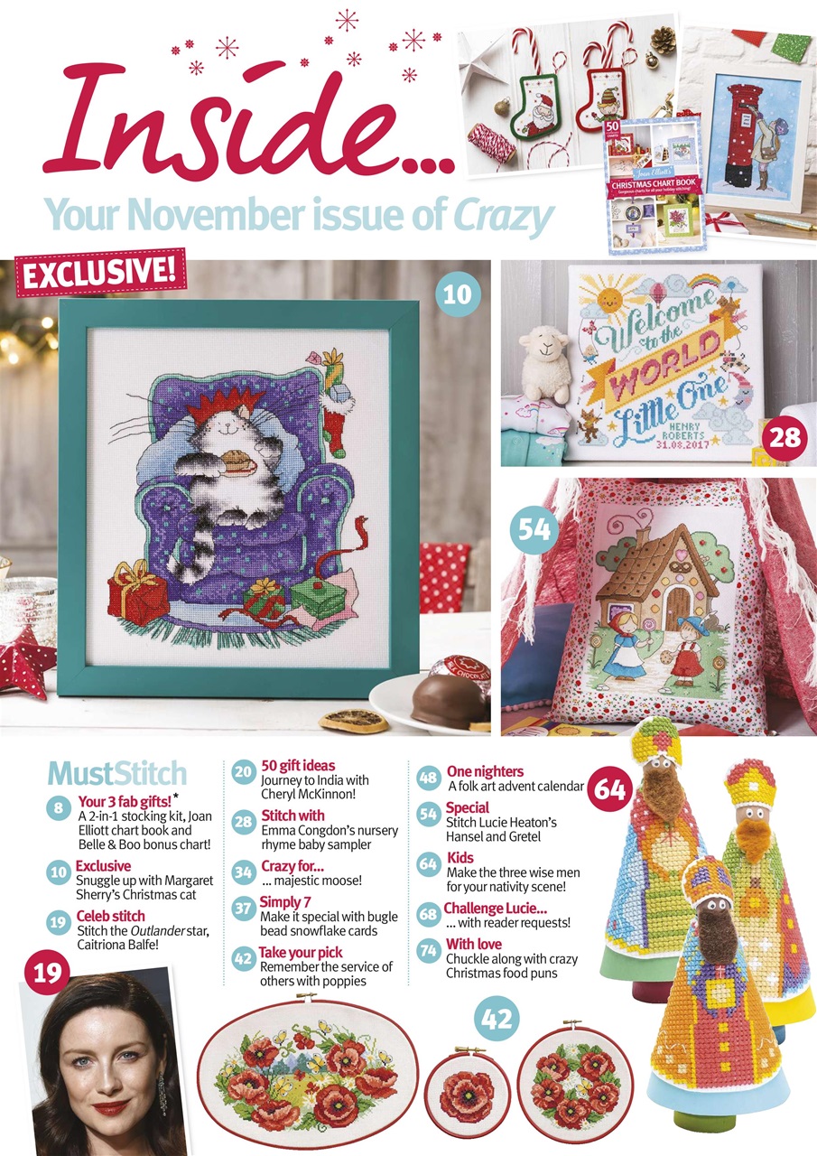 Cross Stitch Crazy Magazine November 2017 Subscriptions Pocketmags