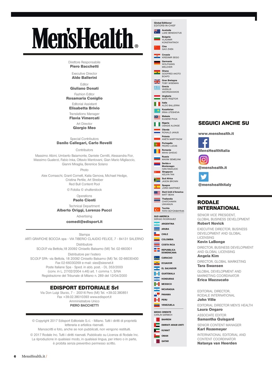 Men's Health Italia Magazine Abbonamenti e Men's Health 9 2017 edizione Pocketmags