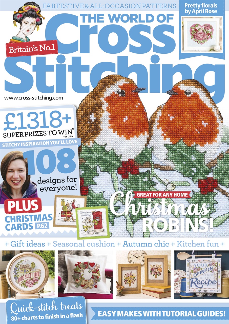 The World of Cross Stitching Magazine November 2017 Back Issue