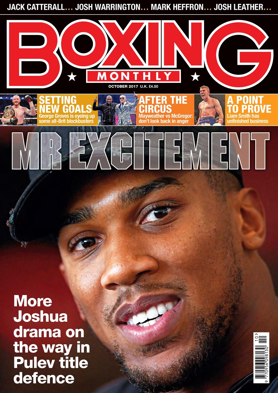 Boxing Monthly Magazine October 2017 Back Issue