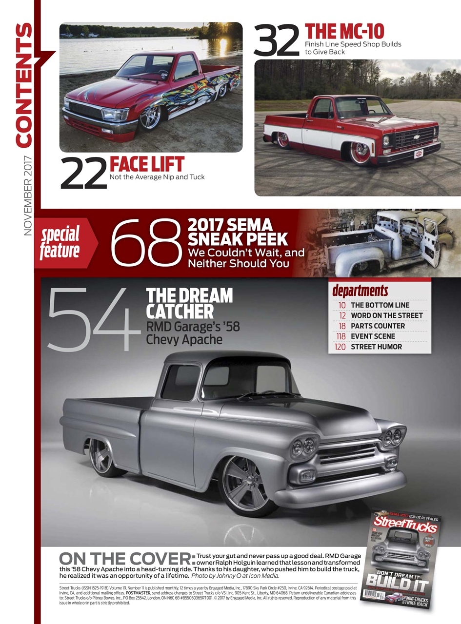 Street Trucks Magazine November 2017 Back Issue