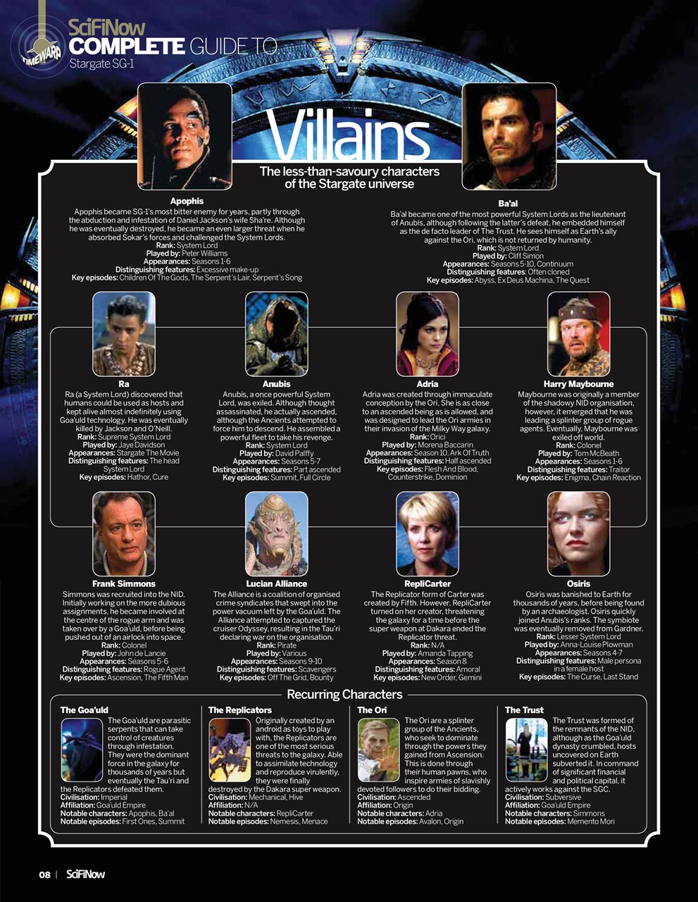 SciFiNow Magazine Stargate The Complete Manual Special Issue