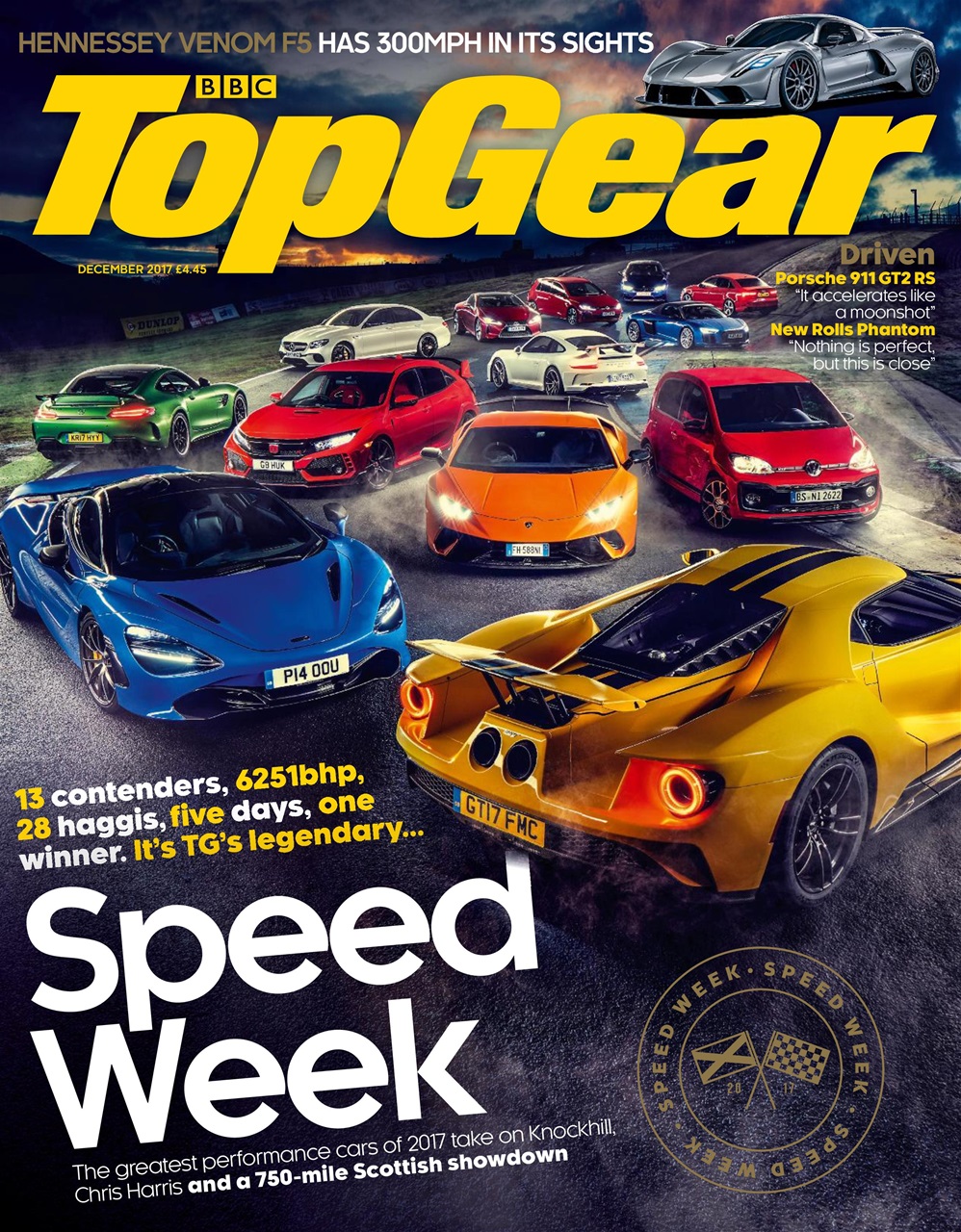 BBC Top Gear Magazine December 2017 Back Issue
