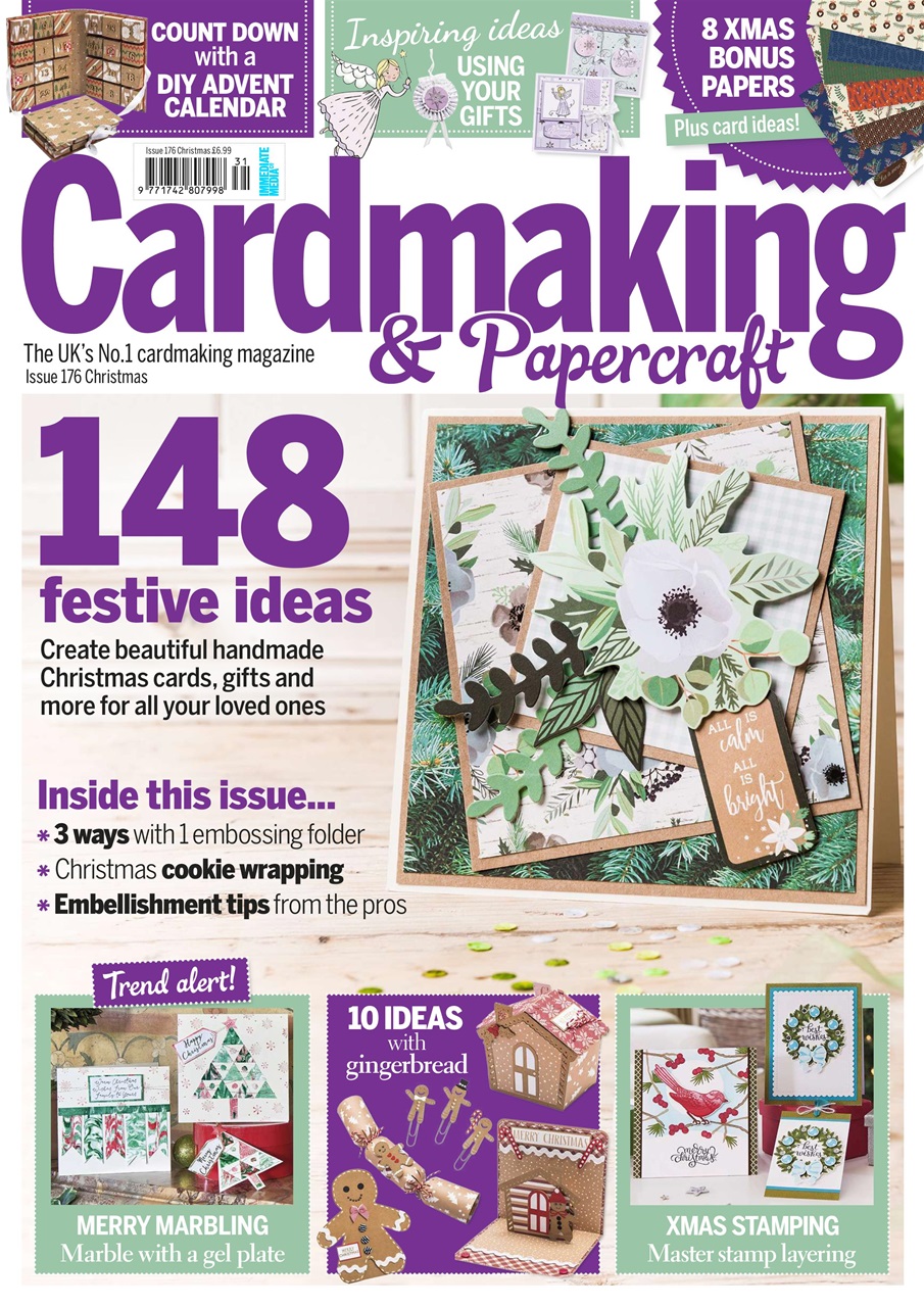 Cardmaking & Papercraft Magazine Christmas 2017 Back Issue