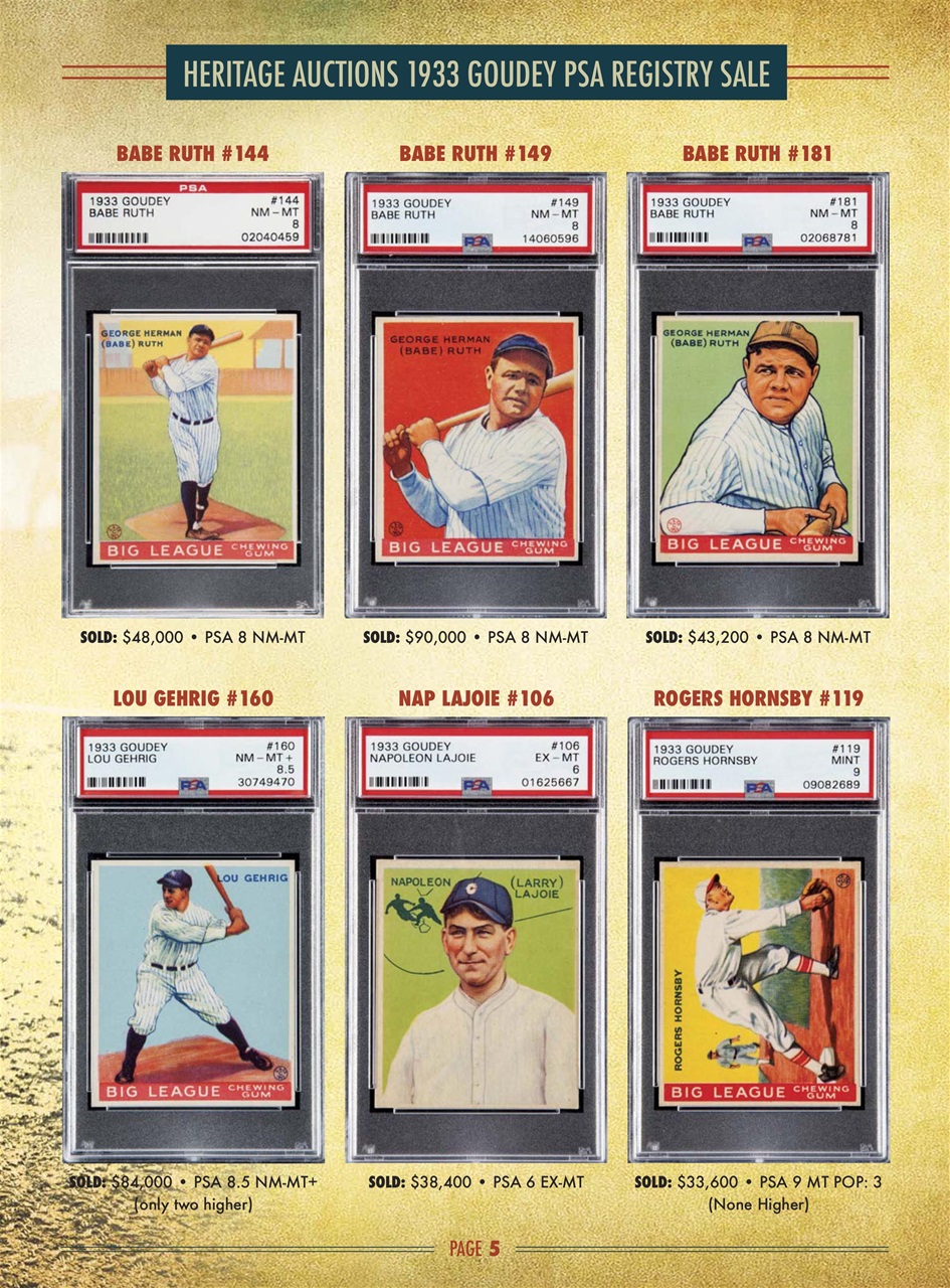 Beckett Vintage Collector Magazine November 2017 Back Issue