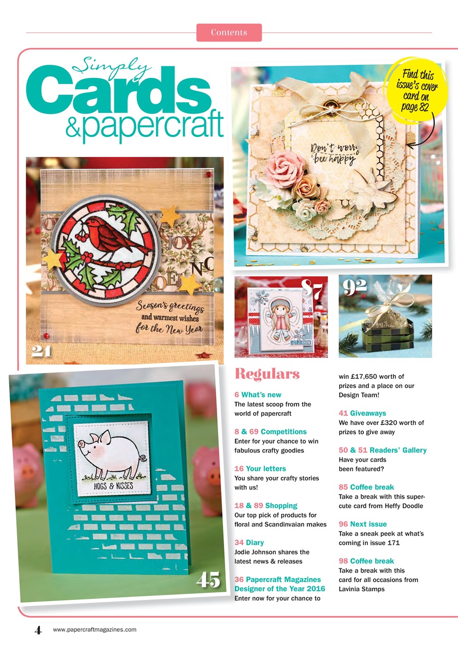 Simply Cards & Papercraft Magazine Issue 170 Back Issue