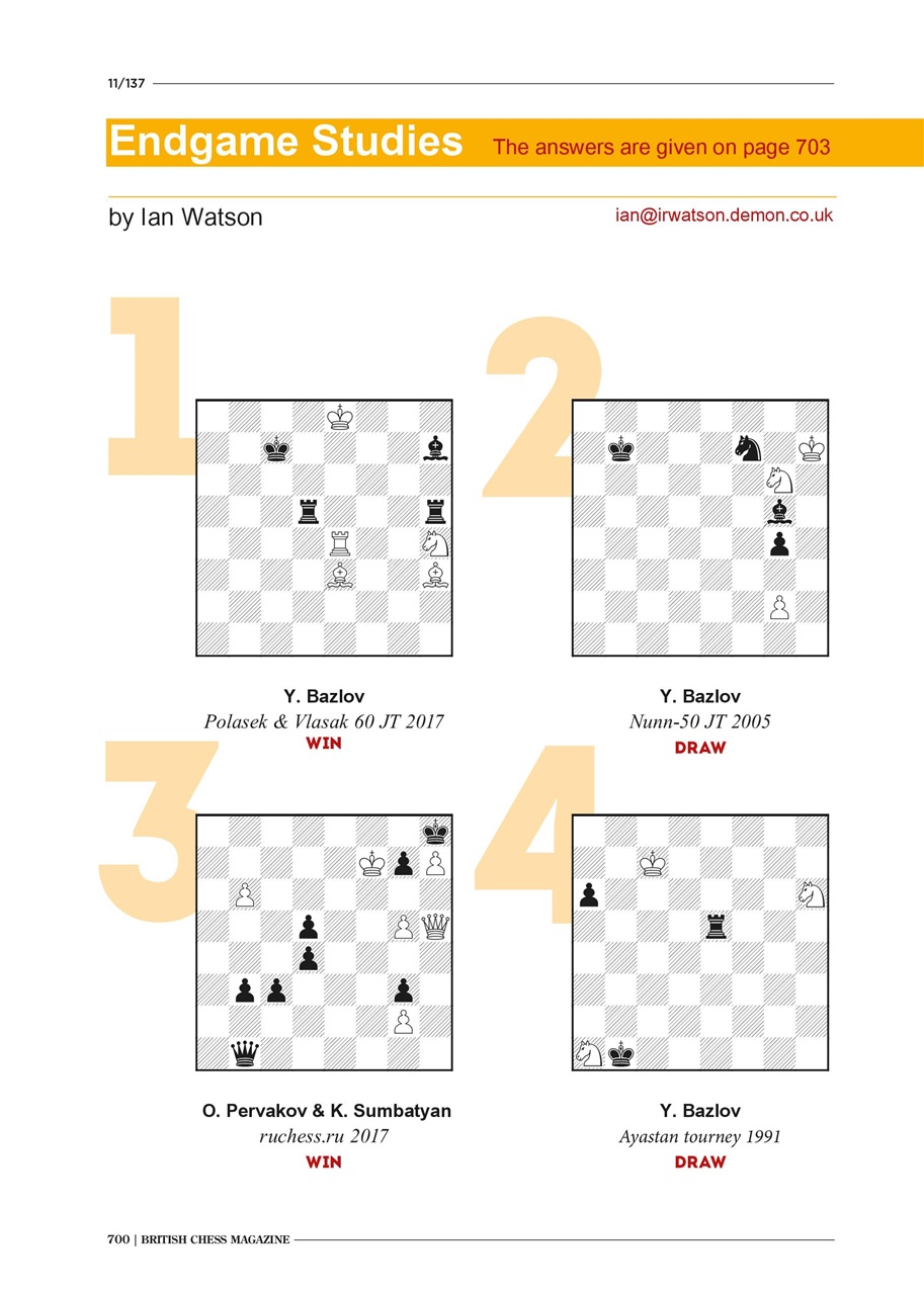 British Chess Magazine November 2017 Back Issue