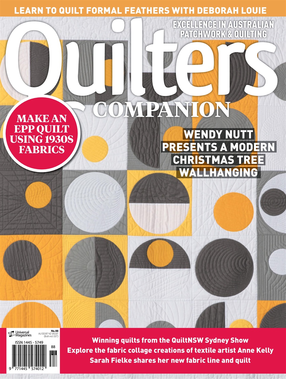 Quilters Companion Magazine Issue88 2017 Back Issue