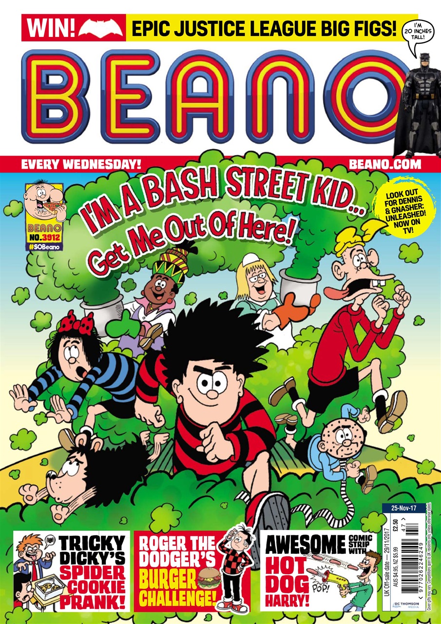 The Beano Magazine - 25th November 2017 Back Issue