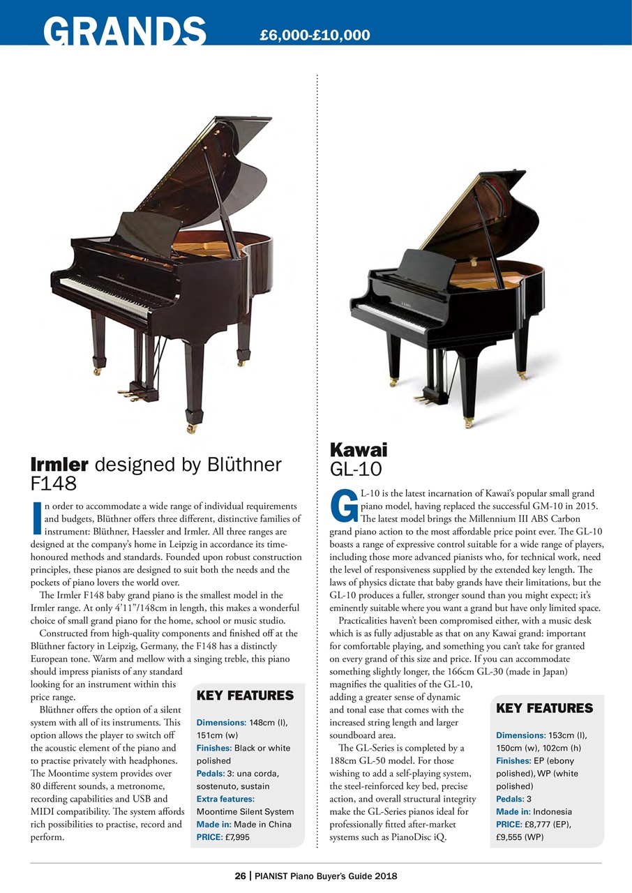 Pianist Magazine - Piano Buyer's Guide 2018 Special Issue