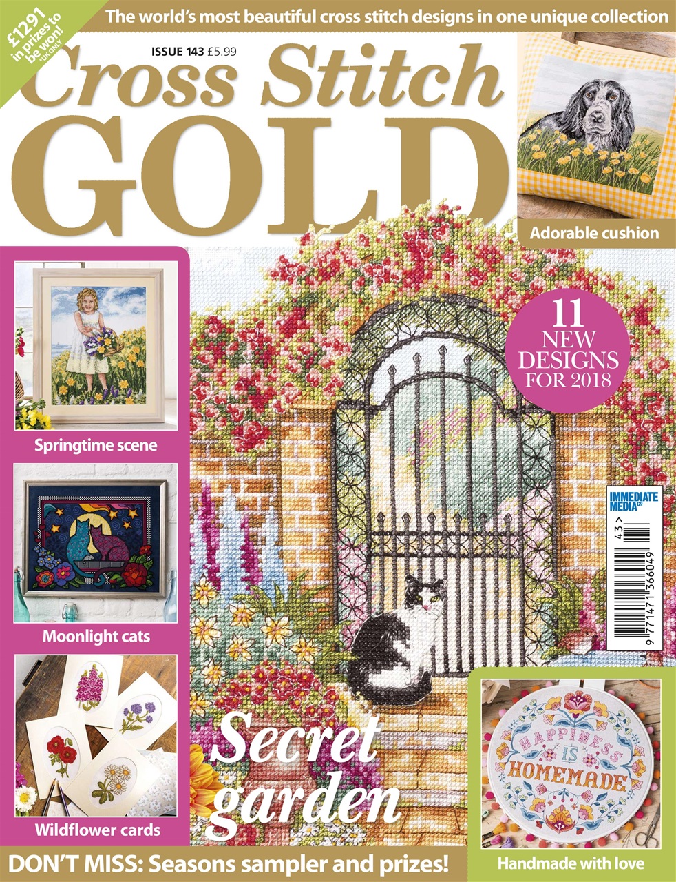 Cross Stitch Gold Magazine December 2017 Back Issue
