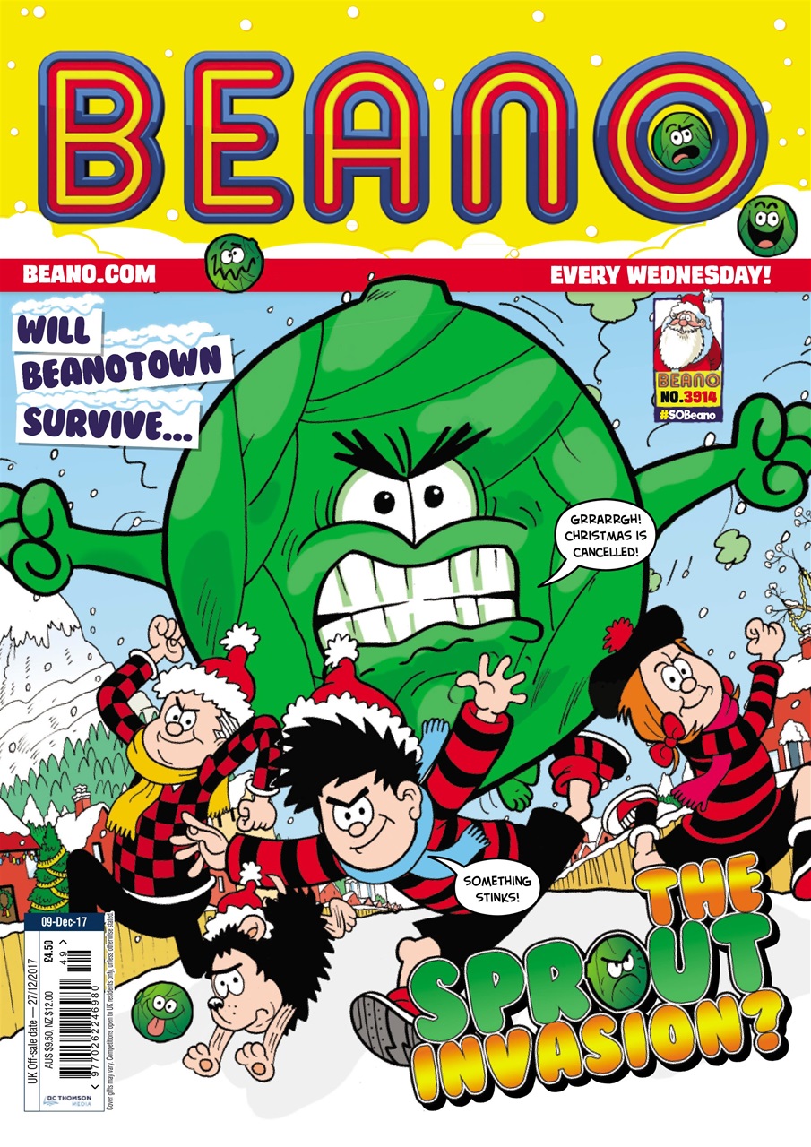 Beano Magazine 9th December 2017 Back Issue