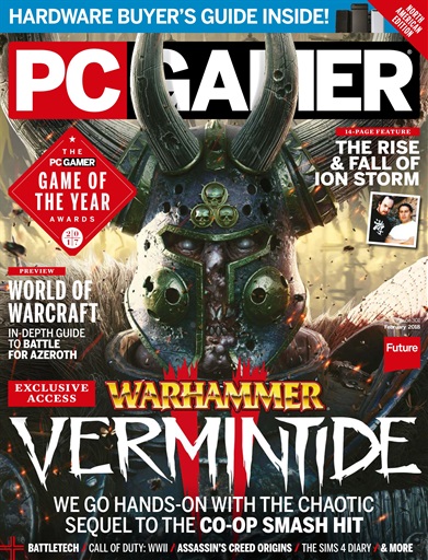 PC Gamer (US Edition) Magazine - February 2018 Back Issue