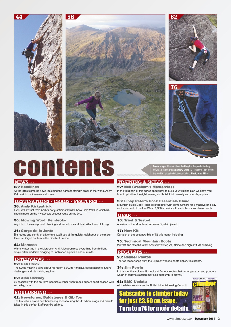 Climber Magazine Climber Dec11 Back Issue
