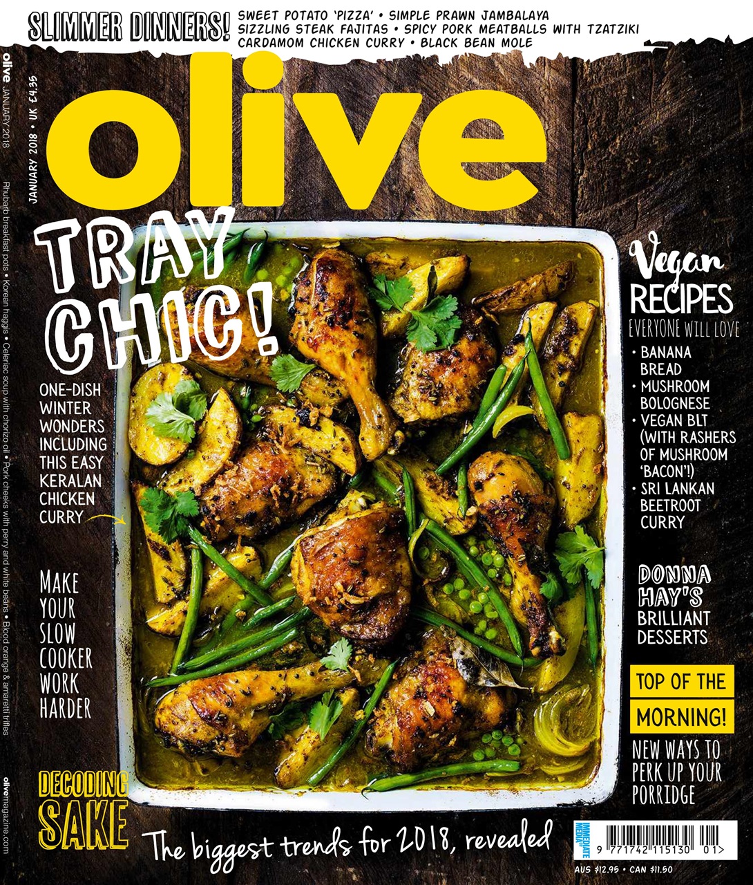 Olive Magazine January 2018 Back Issue