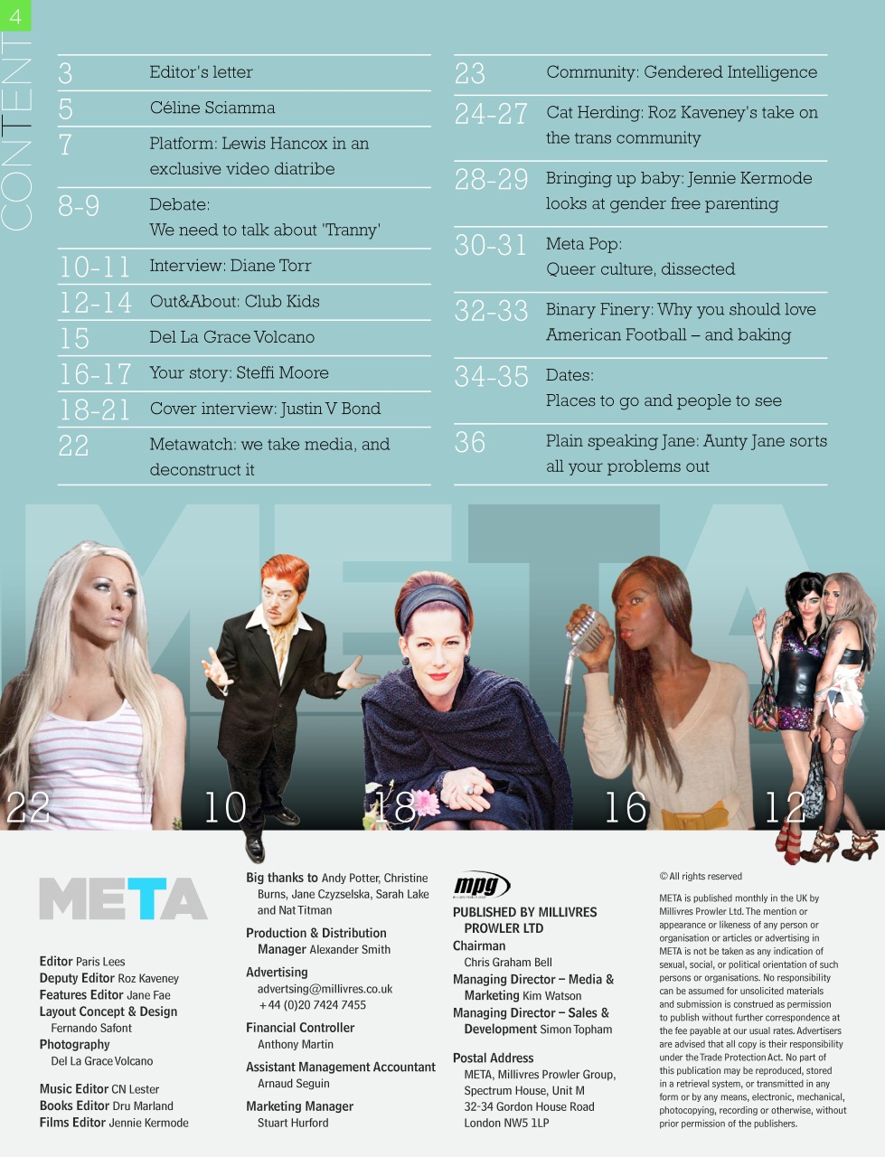 META Magazine META issue 1 Back Issue